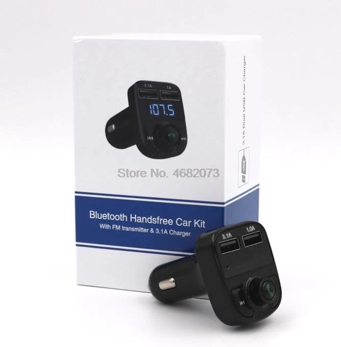 От DHL/Fedex 50 шт в наборе Bluetooth 4 0 Автомобильный комплект FM передатчик MP3 музыкальный