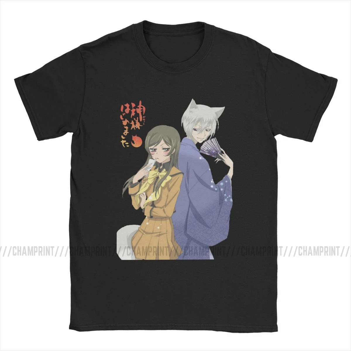 Футболка Kamisama Love Hajimemashita Tomoe And Nanami мужская хлопковая Винтажная аниме Momozono манга