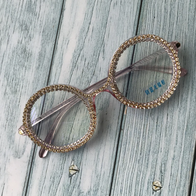 Модные роскошные круглые солнцезащитные очки Женские винтажные негабаритные со