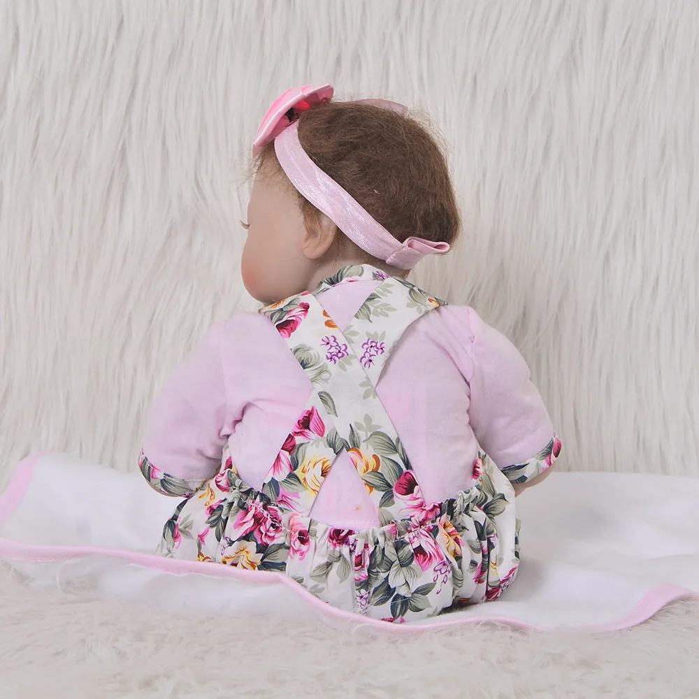 Размер 43 см подходит для детей старше 2 лет мягкая силиконовая имитация кукла