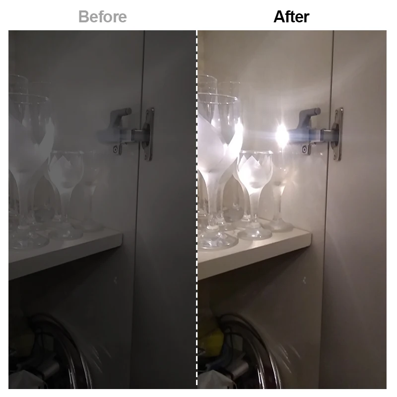 NAIERDI 4 шт. Универсальный светодиодный шкаф легкий шарнир датчик света внутренние