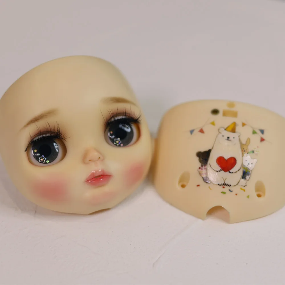 

Blyth Doll Face Plate for diy your blyth makeup Including Hand-painted backplane customization doll Princess makeup 7.31.1
