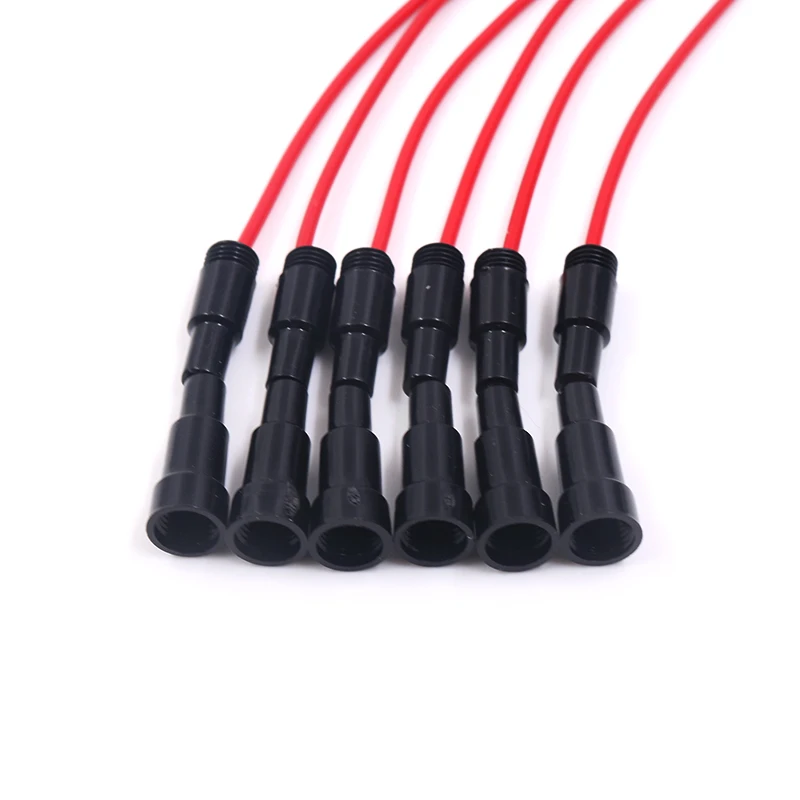 

5pcs 5*20mm Glass Fuse Holder Screw Type 5X20mm with 22 AWG Wire Cable 250V Glass Fuse Tube Fuse Casing
