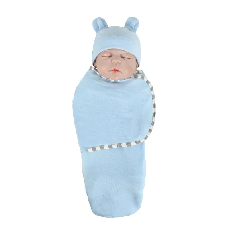 

Infants Swaddling Wrap Blanket Anti-shock Wrapped Newborn Baby Sleepsack Adjustable Cotton Sleeping Bag