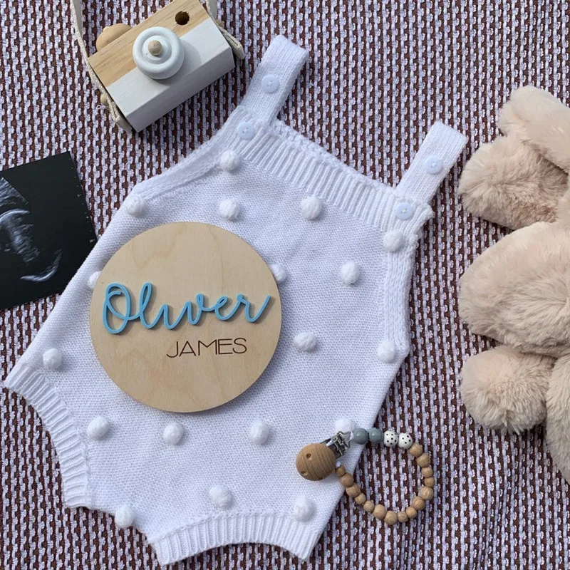 Табличка с объявлением имени ребенка 3D деревянная табличка именем для детской