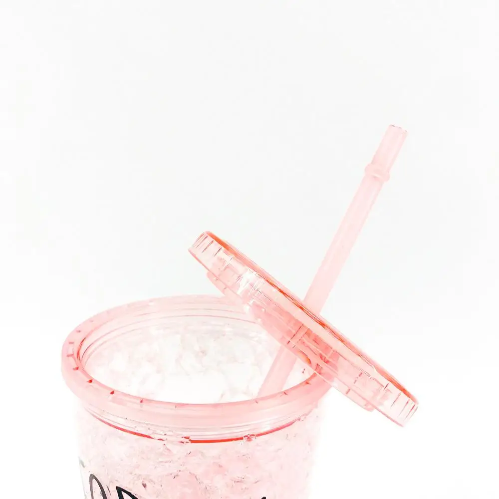 Тумблеры с крышками 16 унций цветные акриловые многоразовые чашки и соломинкой