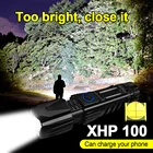 Высококачественный охотничий фонарь XHP100, мощный светодиодный фонарик XHP90, тактический фонасветильник s, usb, перезаряжаемый фонарь для улицы