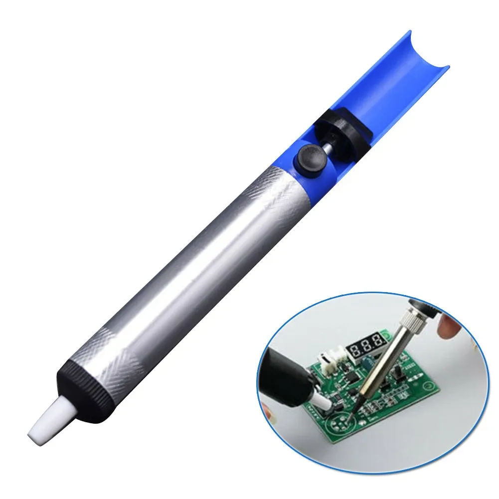 

Solder Desoldering Pump Welding Tool Soldering Solder Braid Remover All Aluminum Manual Tin Suction Tool