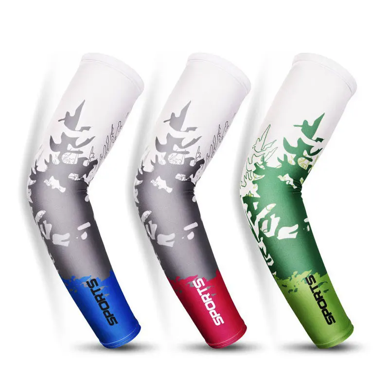 

Men Cooling Arm Sleeves Cover Cycling Run Fishing UV Sun Protection Outdoor Arm Sleeves M2