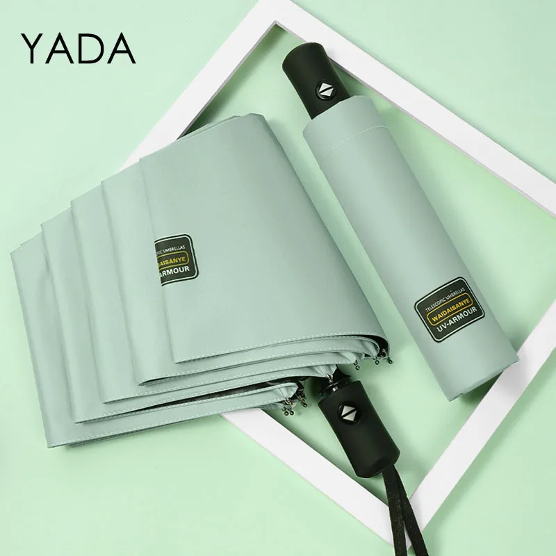 YADA 2021 INS Fashion Pure Business Automatic Umbrella Clear Folding Umbrellas For Man Women UV Rain NEW YD200331 | Дом и сад