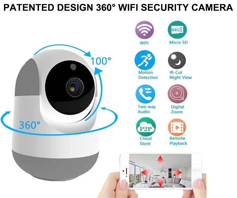 Беспроводная Wi Fi камера видеонаблюдения с HD видением|Камеры видеонаблюдения| |