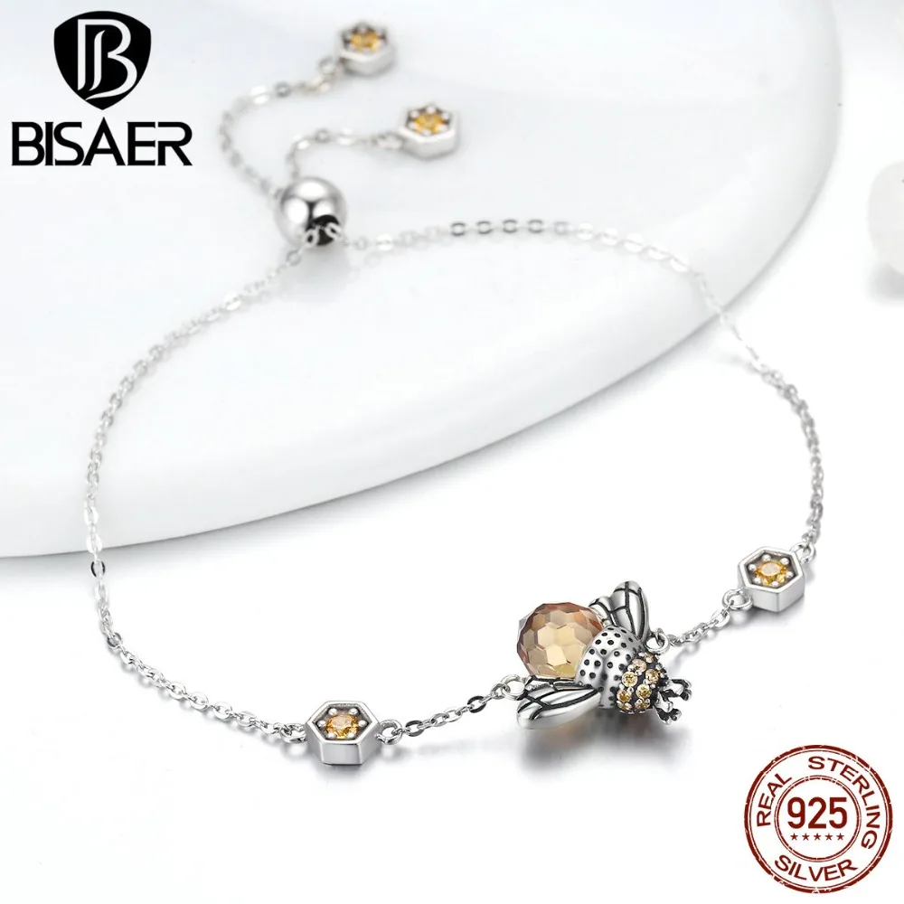 Женский браслет из серебра 2019 пробы с пчелами|bracelets for|chain braceletbracelets for women |