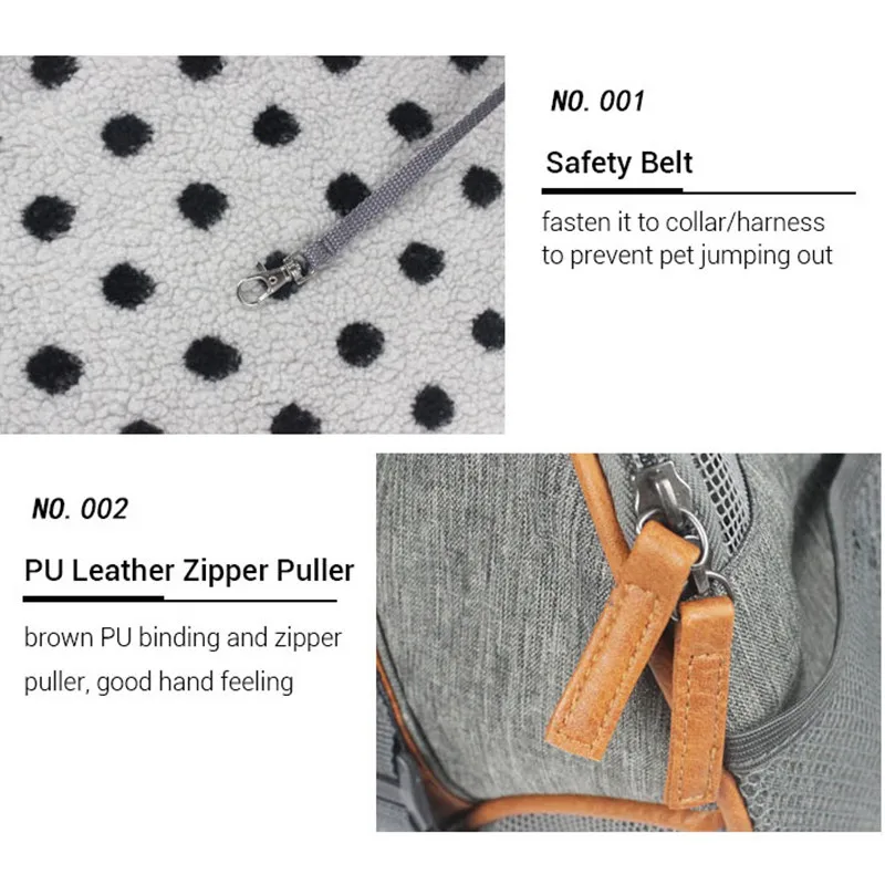 Дорожная сумка для маленьких собак складная дышащая переноска животных цвет