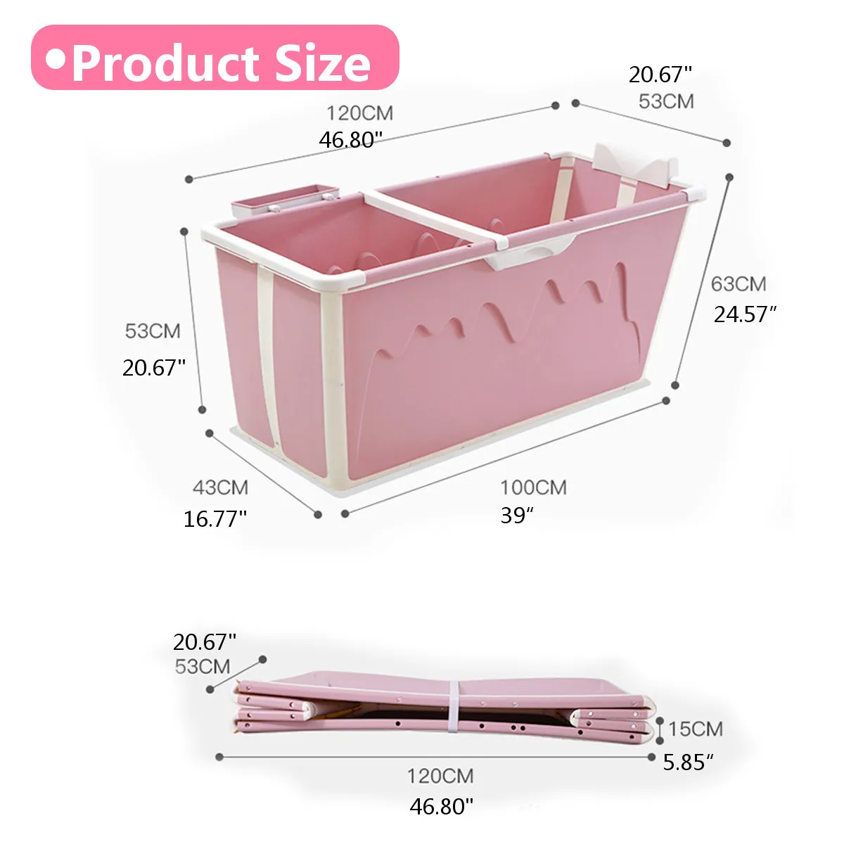 

Fast-shipping Adult Bathtub with Adult Shower Seat Collapsible Bathtub Baby Swimming Bath Home Large Tub Folding Shower Tray