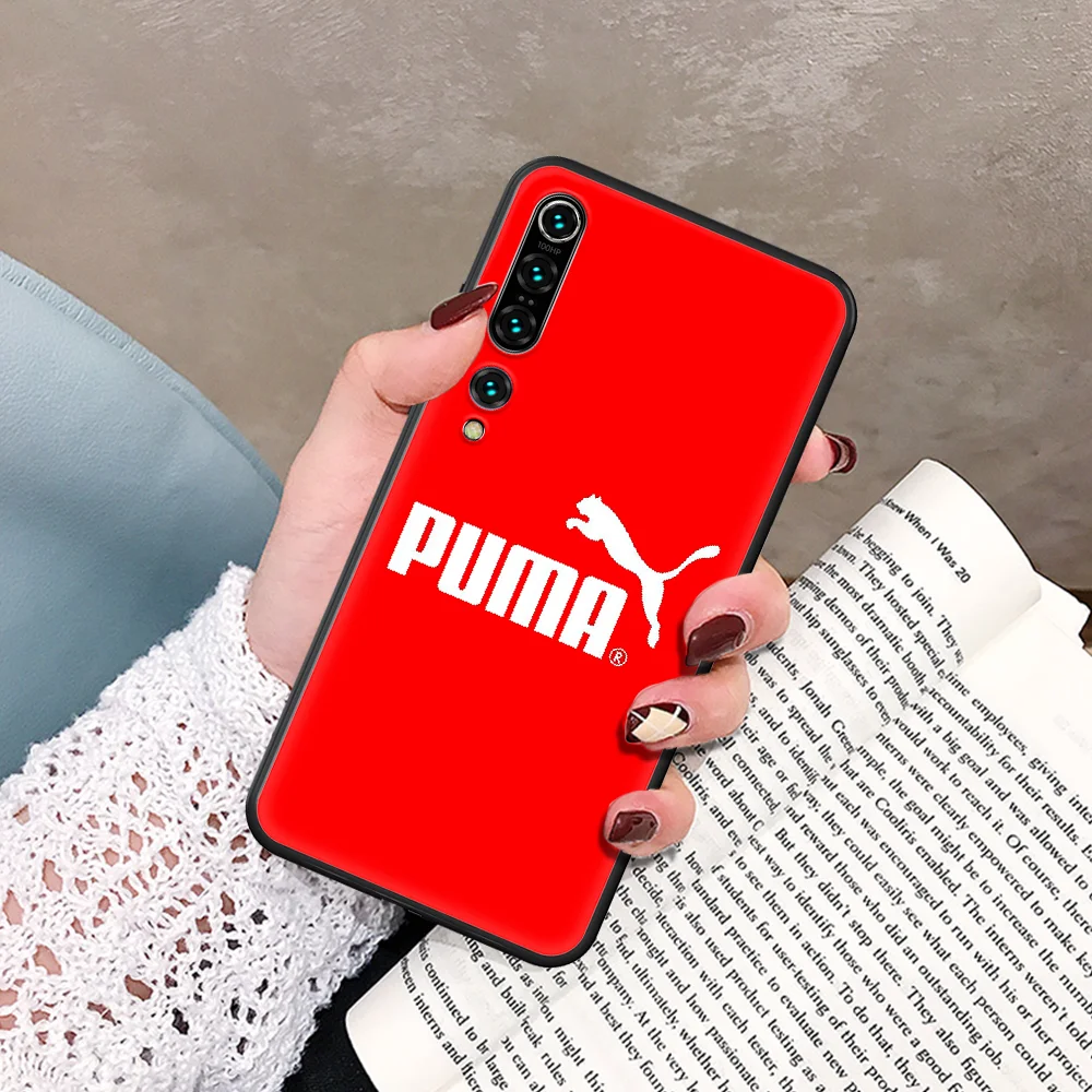 

Germany Luxury Street Sport PUMA Phone Case For Xiaomi Mi Note 10 A3 9 MAX 3 A2 8 9 Lite Pro Ultra black Etui Painting Prime