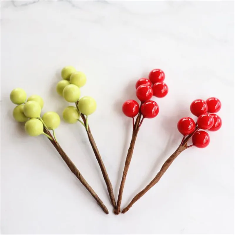 50 шт. поддельные мини один стебель Берри 3 54 &quotДлина пены ягоды набор сделай сам