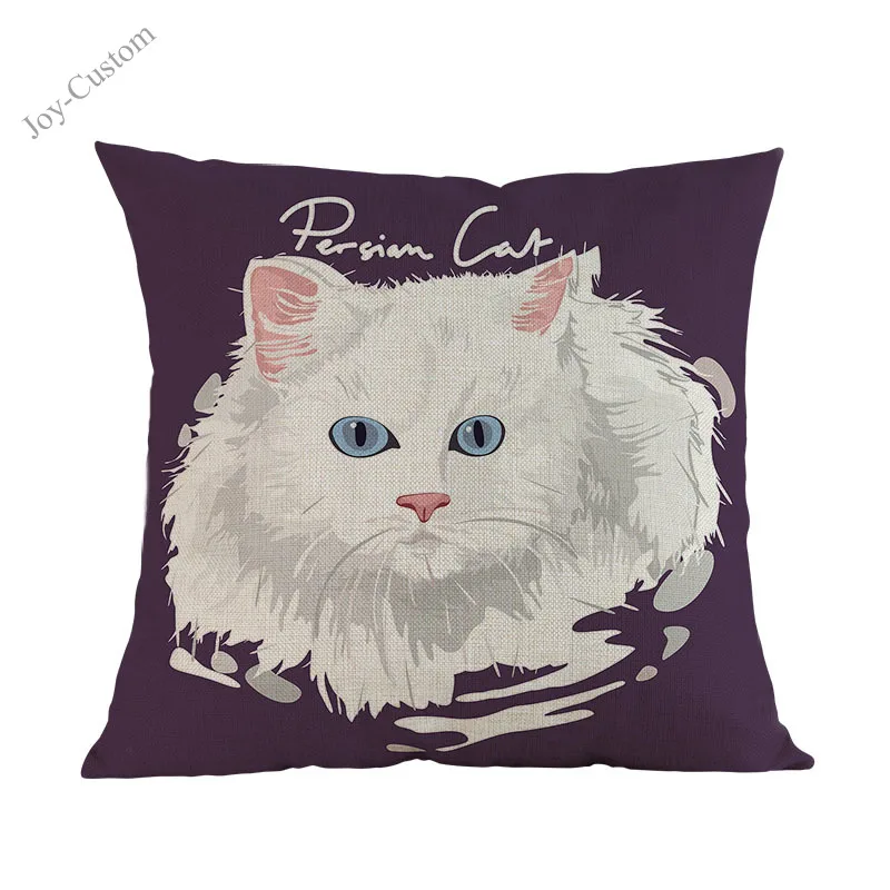 Милые животные котенок кошка сиамский персидский Мейн-кун короткошерстный бязь