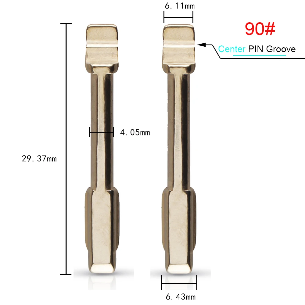 Dandkey 20pcs HU101 FO21 FO38 Remote KD Car Key Blade For Ford Fusion Focus Mondeo Fiesta Galaxy Flip Blank #19 38 90 91 98 109 |