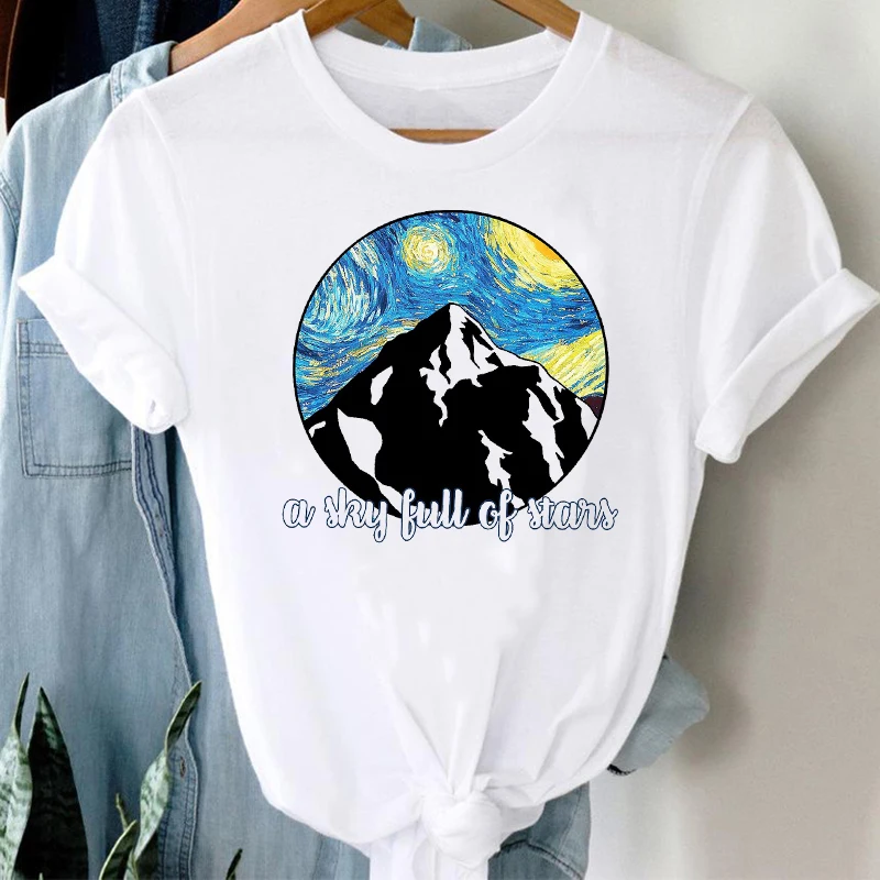 

T-shirts Women Cartoon Sleep Girl Sweet Fashion Casual 90s Cute Clothes Graphic T Tshirt Top Lady Print Female Tee T-Shirt