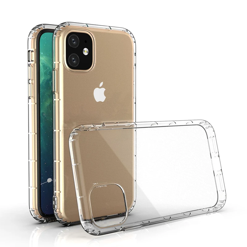 Грязеотталкивающий анти-желтый мягкий ТПУ чехол для Iphone 11 Pro Max XR XS X 6 6S 7 8 Plus