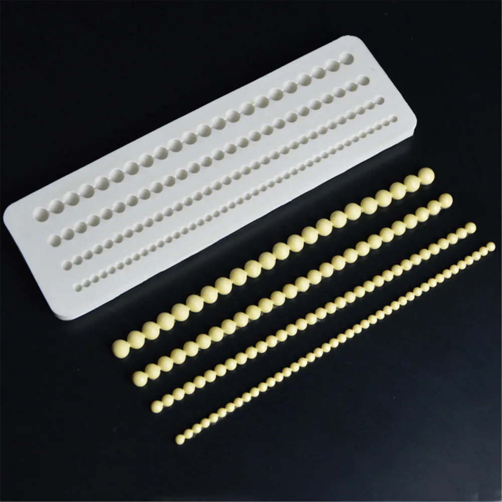 Жемчуг полоса границы формы силиконовая форма для выпечки тортов с помадной