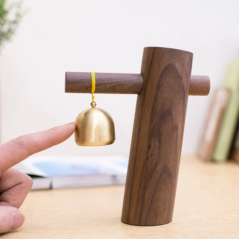 

Table Music Wind Chime Solid Wood Brass Japanese Handmade Bell Small And Creative European Birthday Gift Ornaments