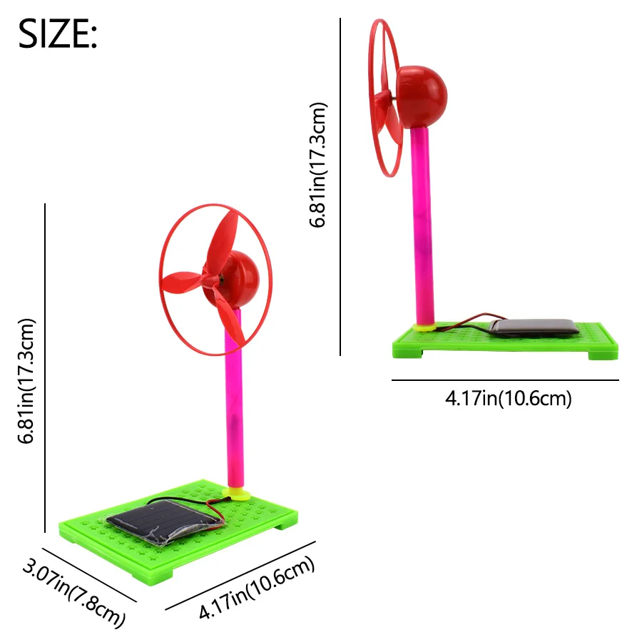 Solar Fan Model Kits Educational Science Toys for Children DIY Kit Learning Materials Light Energy Conversion Experiment Kid Toy | Игрушки и