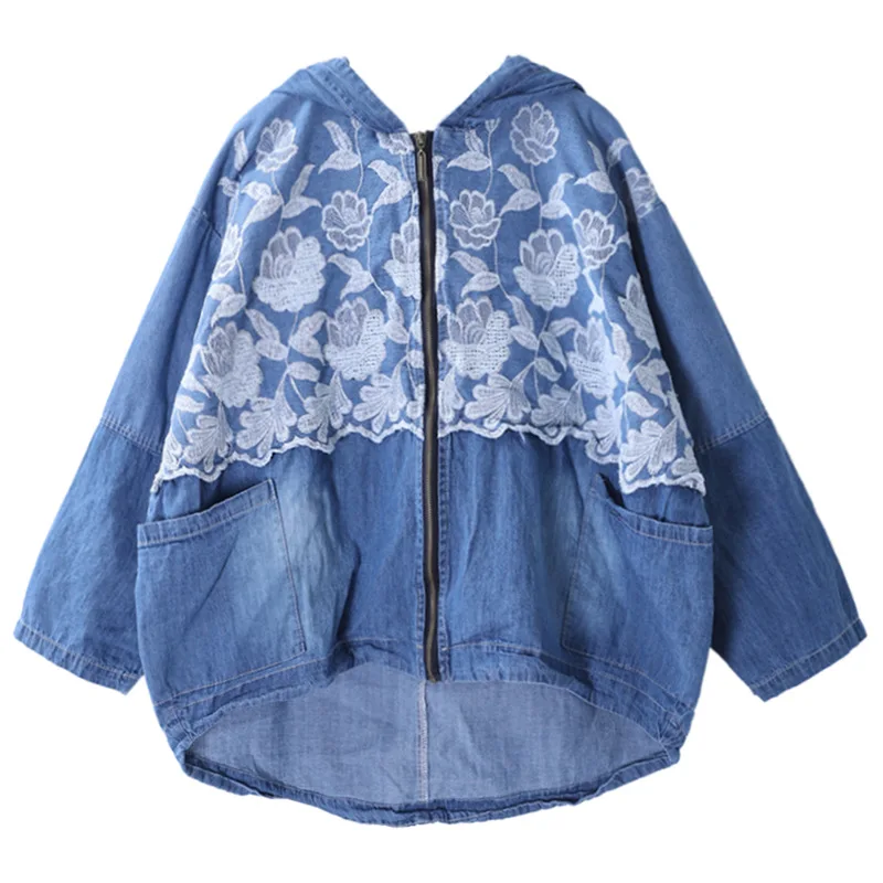 Женское пальто в Корейском стиле свободная джинсовая укороченная куртка