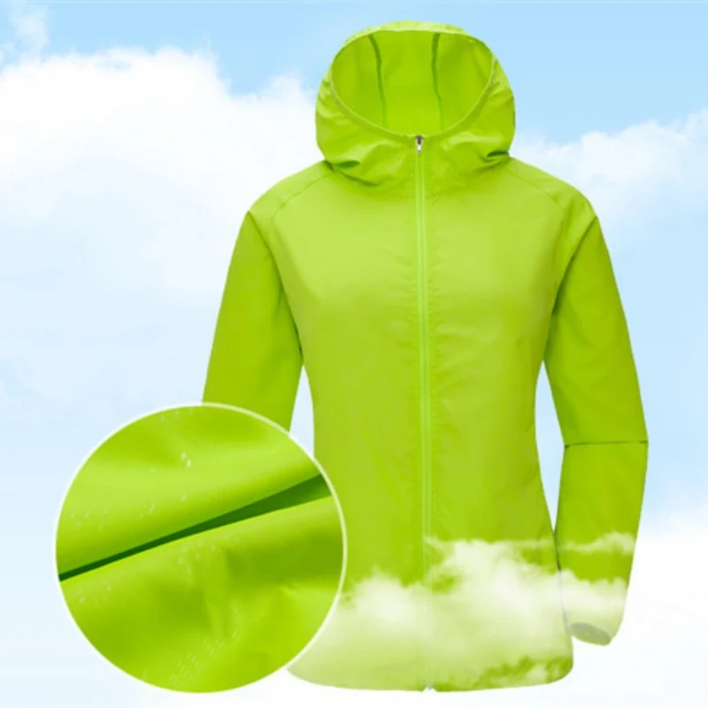 Unisex Quick Dry Outdoor Sports Coats Hiking Jackets Sun-Protective Waterproof durable Skin Male Female Windbreaker | Спорт и