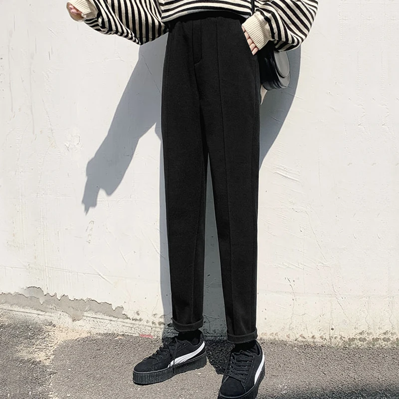 Женские свободные брюки-шаровары LIBERJOG повседневные широкие брюки из денима со