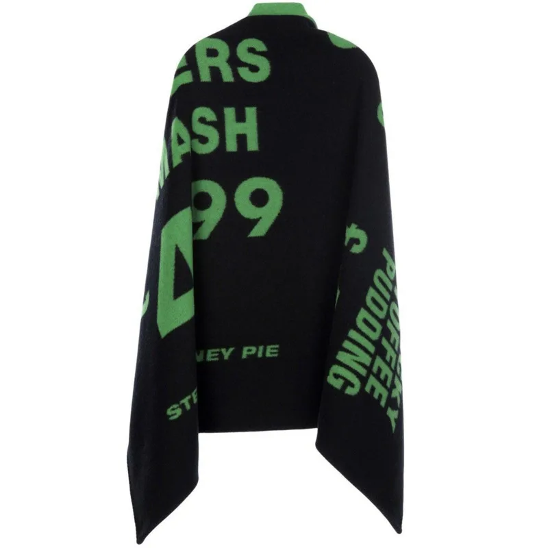 Manta de lujo con letras del men&uacute; franc&eacute;s, mant&oacute;n de lana verde, manta de avi&oacute;n de doble Color, c&aacute;lida, regalo de Navidad, l&iacute;nea Ce-5