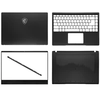 new for msi modern 14 ms 14d1 14d2 m14 laptop lcd back coverfront bezelpalmrestbottom casehinge cover top back case black