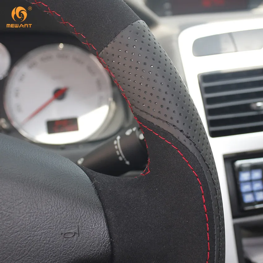MEWANT черная натуральная кожа замша для Peugeot 307 аксессуары интерьера запчасти|car