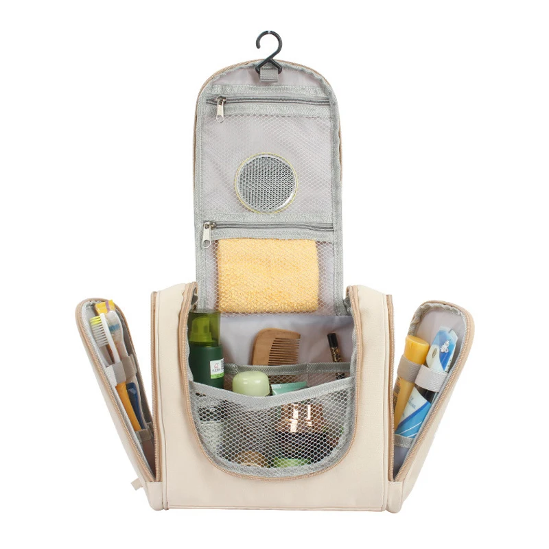 

Travel Waterproof Cosmetic Bag Travel Organizer Folding Toiletries Bag Large Capacity Multifunction Hanging Hook Travel Bags02