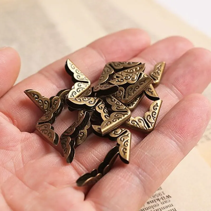 4 шт. практичные металлические уголки для книг бронзовые золотые защитные папки