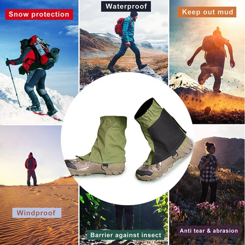 

Outdoor Waterproof Snow Leg Gaiters Hiking Boot Legging Shoes Warmer Snake Shoe Cover Tourist Accessories