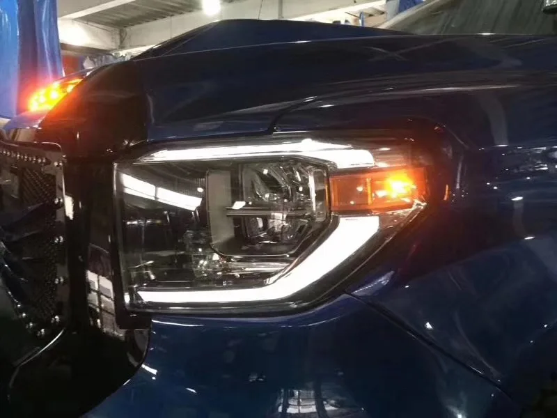 Головной фонарь для Toyota Tundra- светодиодный фары для Sequoia- светодиодный фары все светодиодный DRL фары в сборе