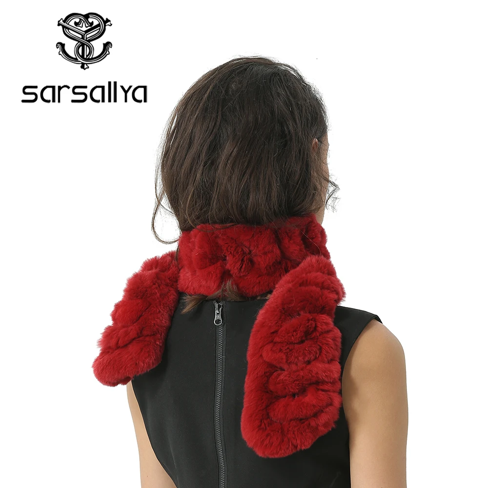 Женский шарф из натурального меха зимний модный кольцо для женщин теплые шарфы с