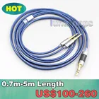 Синий 99% чистый Серебристые наушники кабель для Sennheiser HD477 HD497 HD212 PRO EH250 EH350 наушников 2,5 мм поршневой палец LN006446