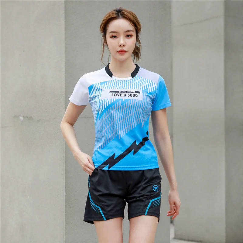2020 рубашки для бадминтона спортивные шорты мужчин и женщин быстросохнущие