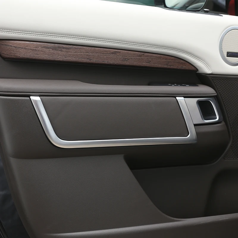 4 шт./компл. ABS матовые хромированные полоски для украшения интерьера двери