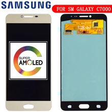 New OLED Replacement Phone LCD For Samsung Galaxy C7 C7000 SM-C7000 Super AMOLED Display Touch Screen Digitizer Assembly