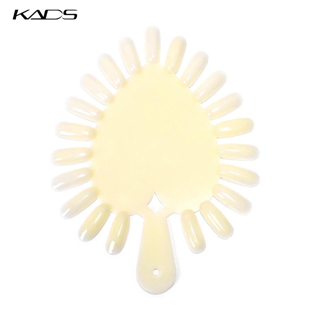 

KADS Natural Color Display 10Pcs/LOT 21 Color False Nail Practice Polish Display Wheel Acrylic Gel Tips DIY Tool