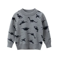 jumper boy knit sweater winter clothes warm dino animal autumn for baby toddlers