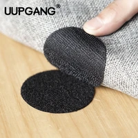 5pair super strong self adhesive tape fastener stickers hook loop with glue for bed sheet sofa mat carpet anti slip mat