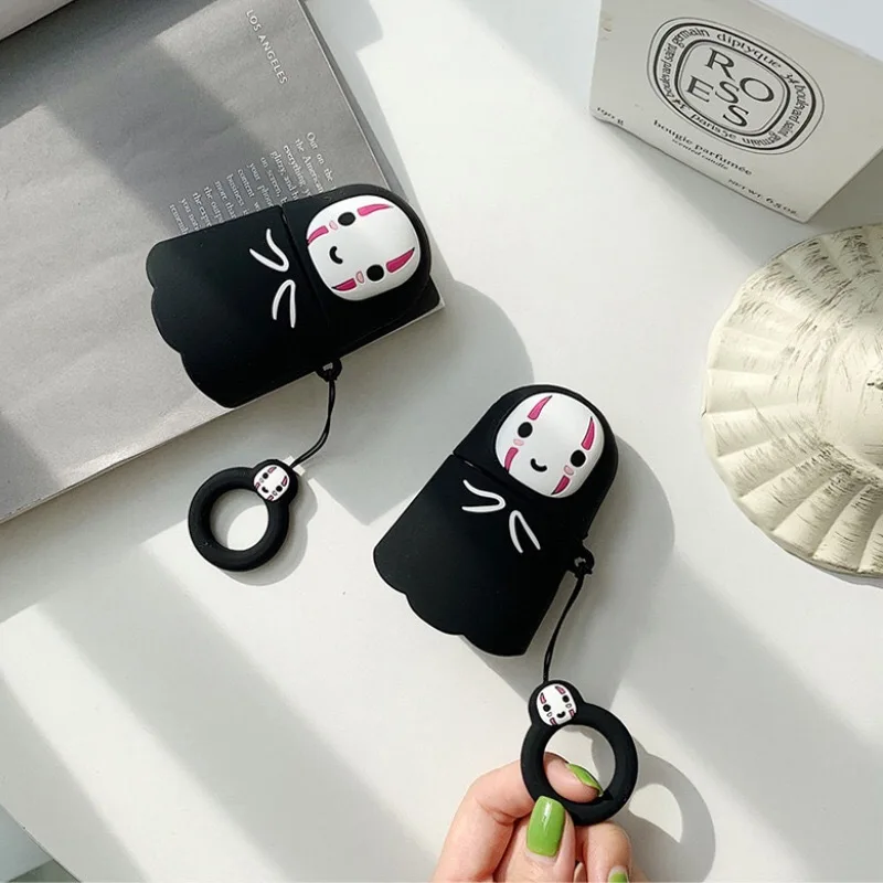 

Cute Cartoon Little Ghost Silicone Soft Case For AirPods Pro 1 2 Cover Earphone Accessories Anime Airpod Case