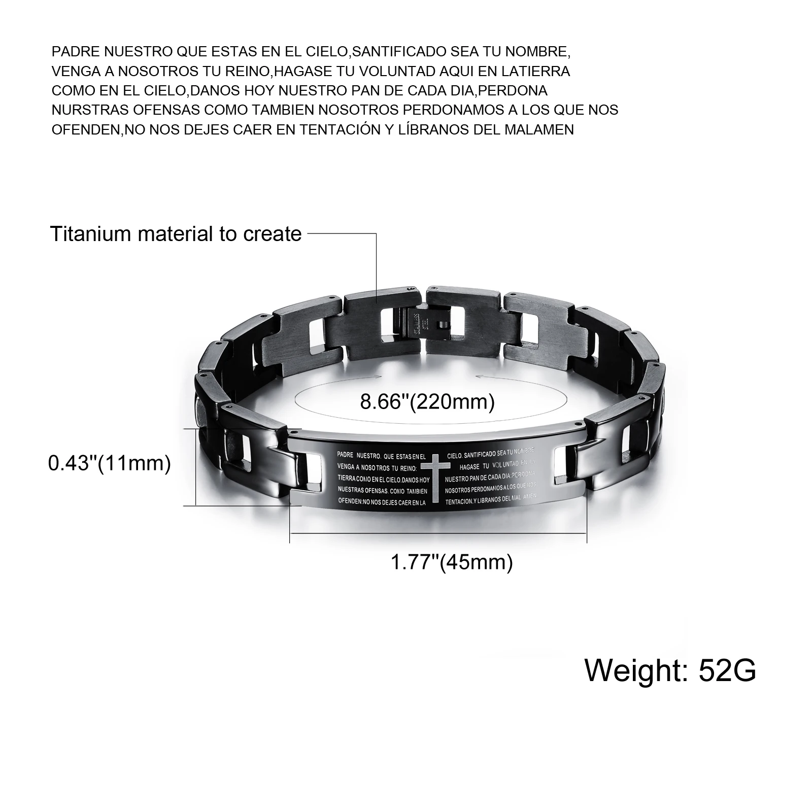 OPK Мужская цепочка & Link модные гладкие/крестообразные браслеты из нержавеющей