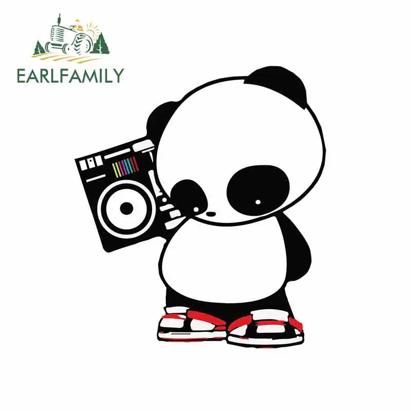 EARLFAMILY 13 см x 11 7 для хип хоп панды Мультяшные виниловые наклейки на машину JDM бампер