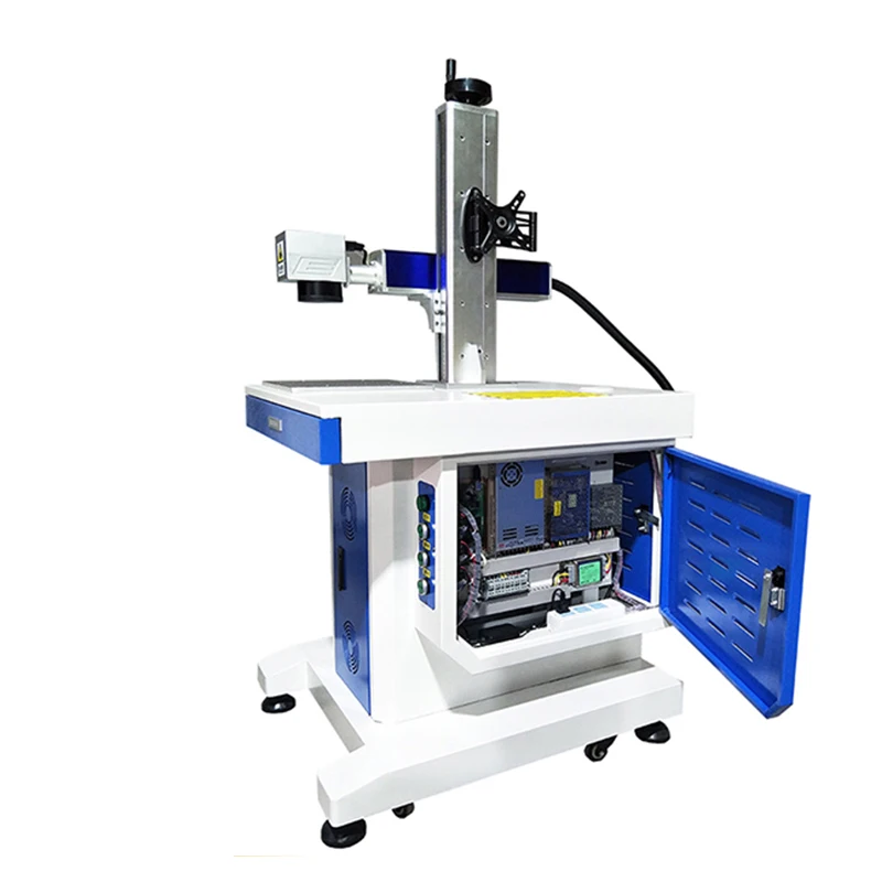 Настольный волоконный лазерный аппарат для маркировки металла станок лазерной