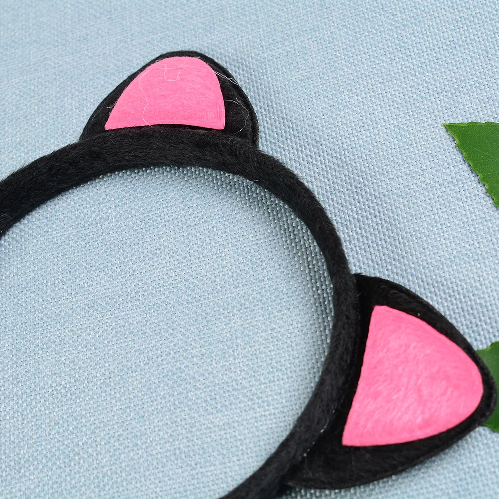 Для женщин милый кот котенок уши металлической повязка на голову Косплэй